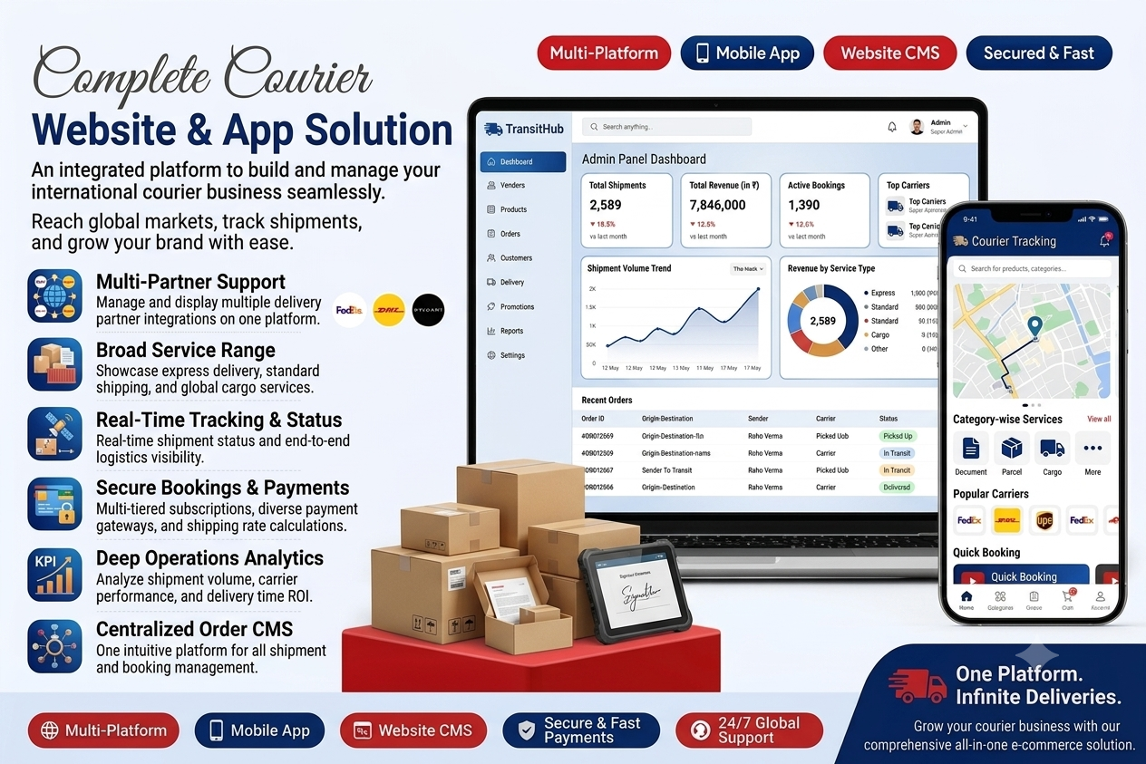 Courier Website & App
